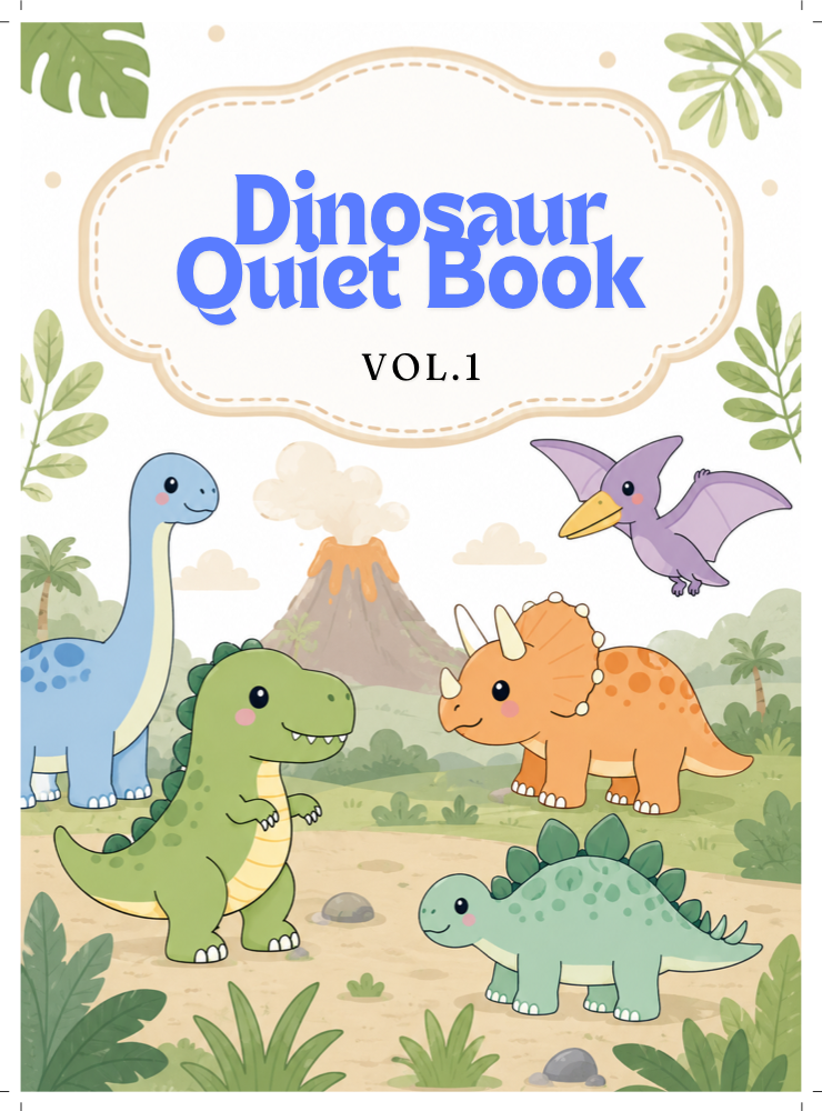 Dinosaur Quiet Book cover preview